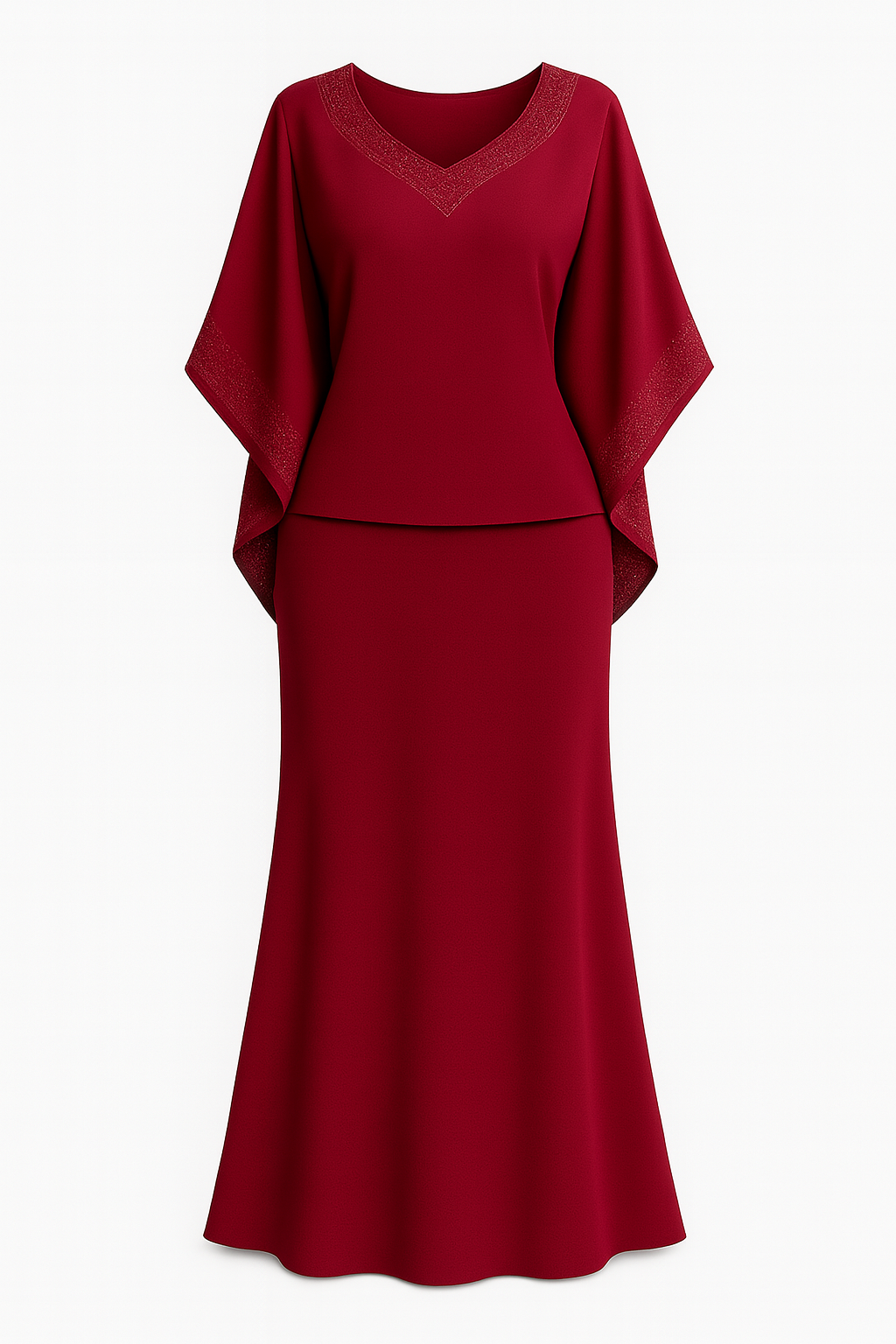 Crimson Grace Two piece Abaya