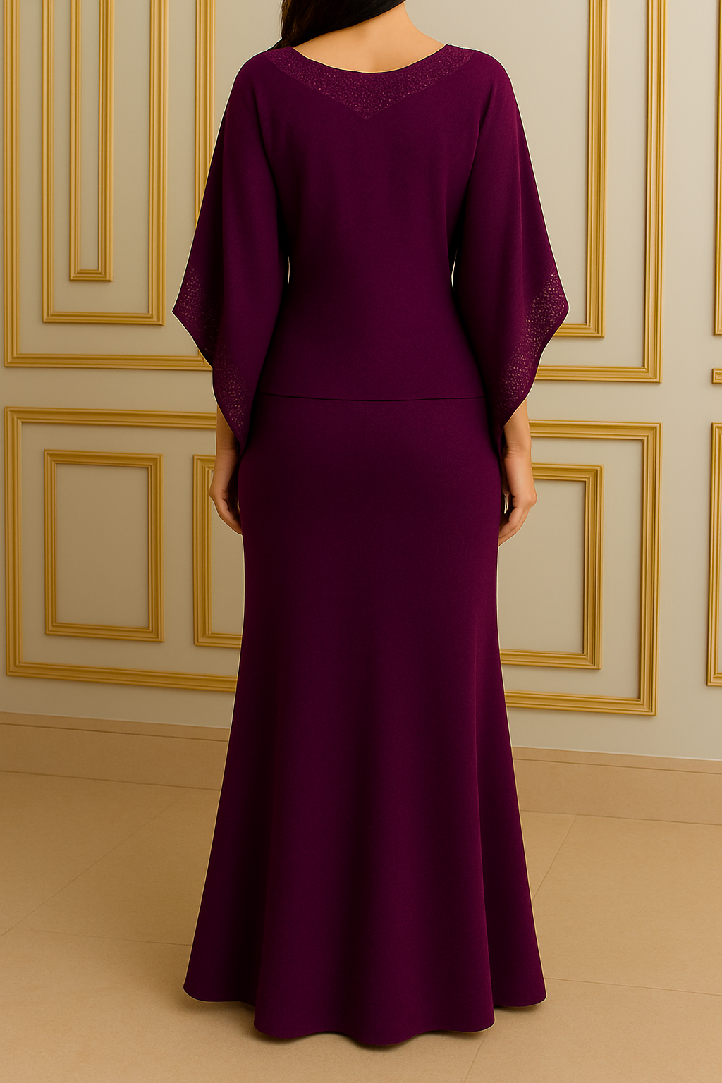 Plum Royale Two Piece Abaya