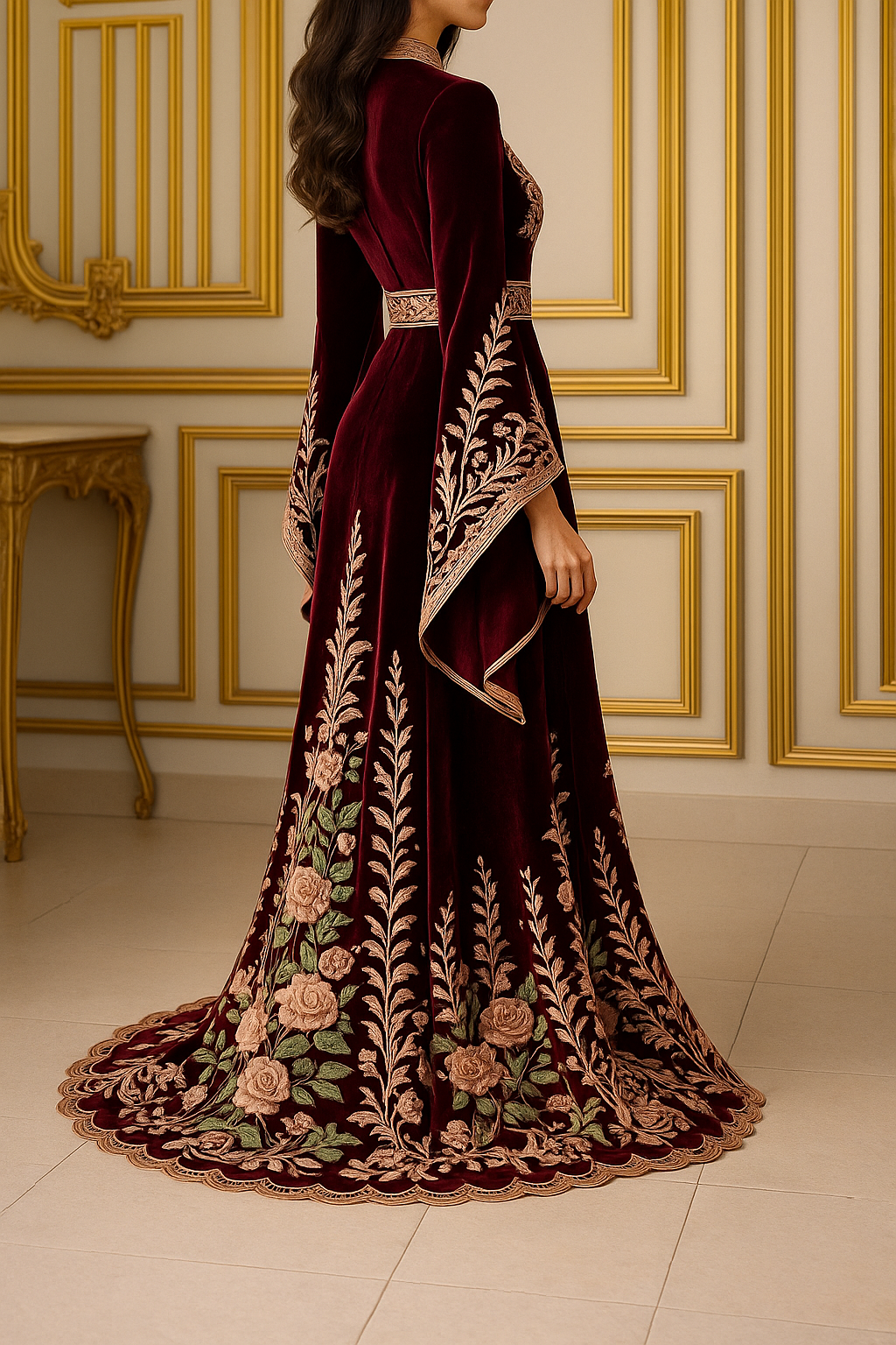 Abaya Layali Rouge