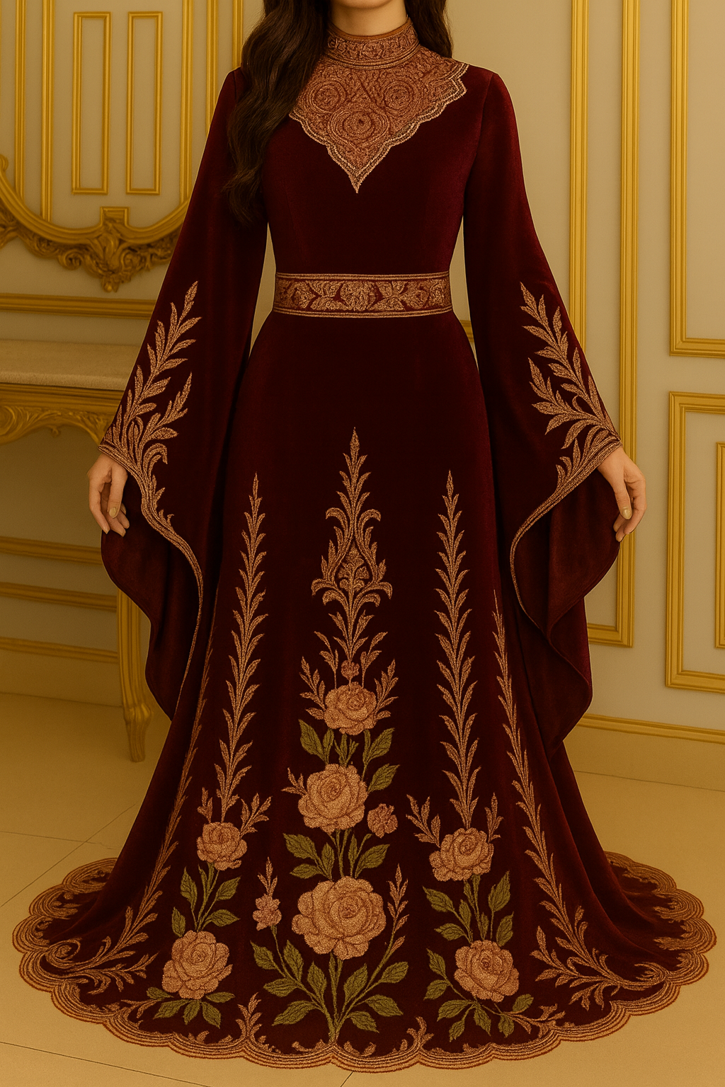 Abaya Layali Rouge